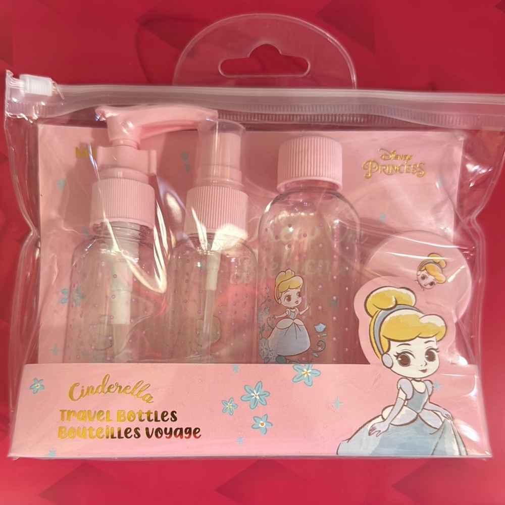 Disney Princess Cinderella Travel Bottles Set